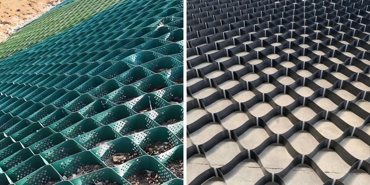 Stoppen Sie die Kieswanderung und Spurrillenbildung auf Parkplätzen mit HDPE-Geocell-Gittern