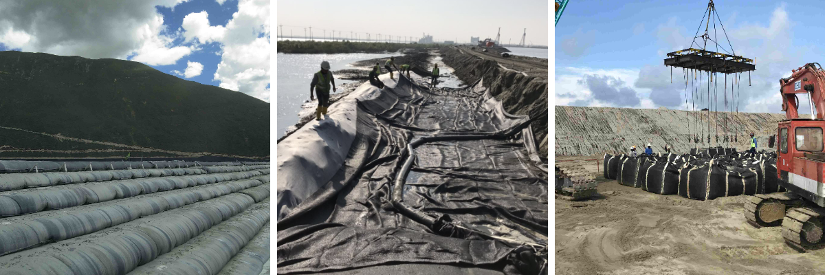 أكياس أنابيب من مادة البولي بروبيلين الجيوتكسيلية