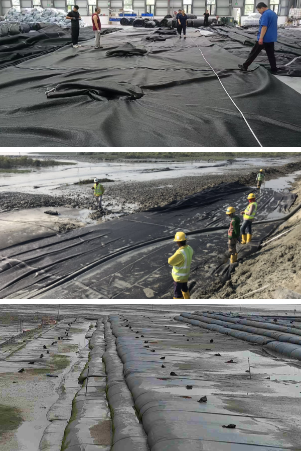 Comment une municipalité a réalisé des économies sur le traitement des boues d'épuration grâce à un système de géotubes