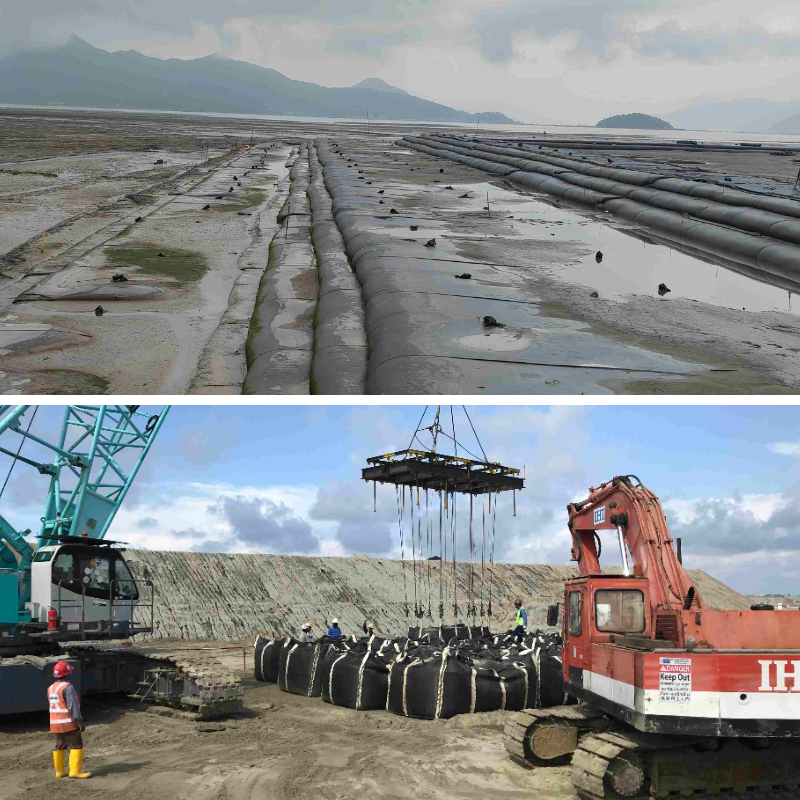 أكياس الترشيح لتجفيف المياه