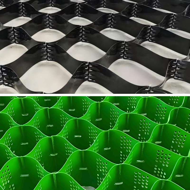 Criação de acesso instantâneo: como as geocélulas fornecem suporte de carga para plataformas de equipamentos pesados.