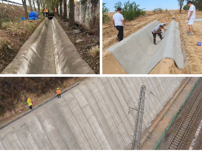 Concrete Impregnated Fabric for Rapid Deployment Shelters and Housing Concrete Impregnated Fabric for Rapid Deployment Shelters and Housing