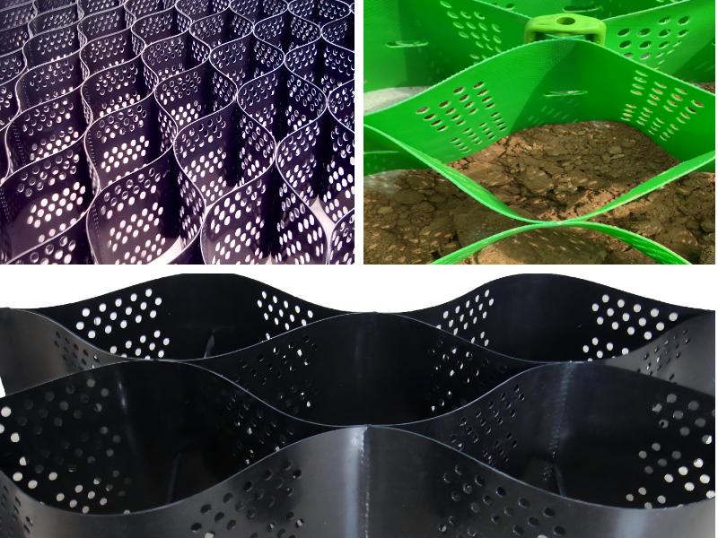 Estabelecimento da vegetação em geocélulas: sementeira, hidrosementeira e dicas de manutenção.