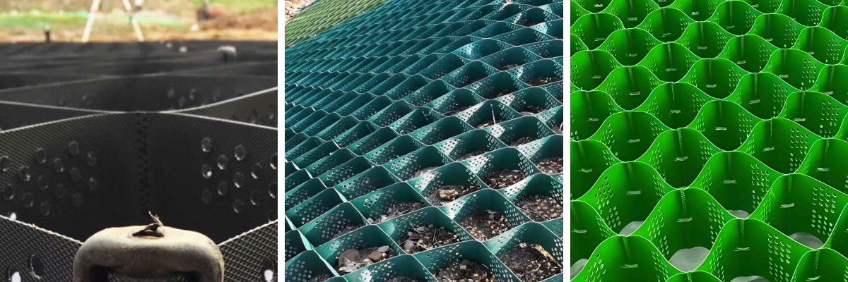 Géocellules pour le contrôle de l'érosion