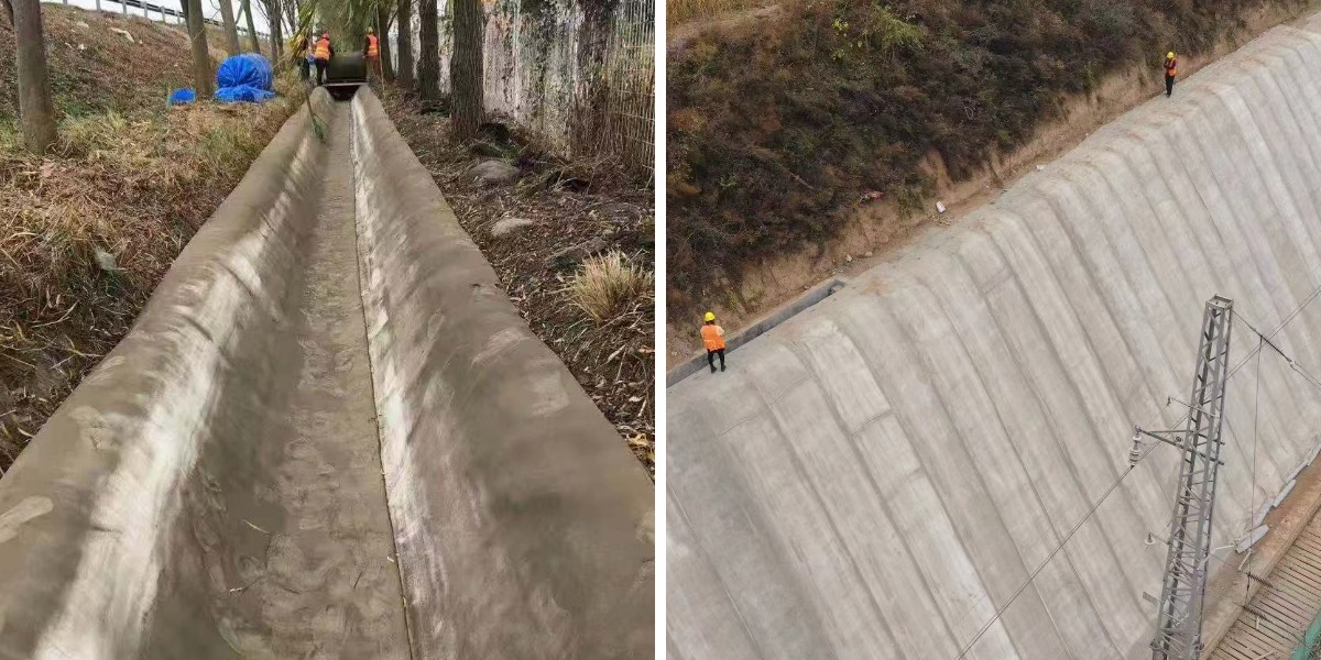 Revêtements de fossés en ciment