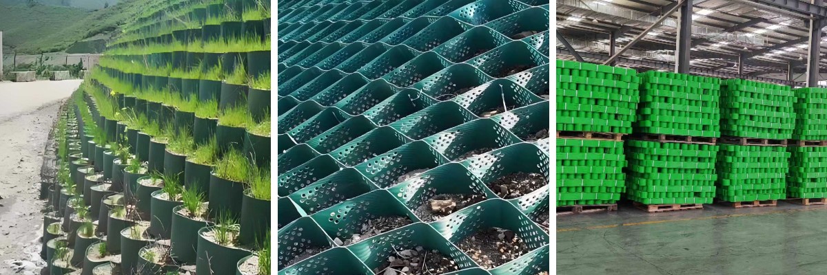 Géocellule en plastique