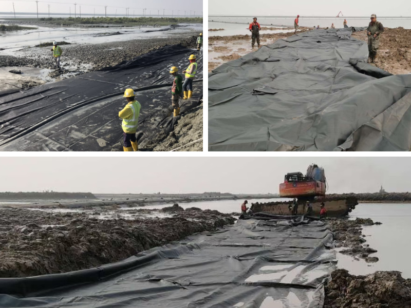 Geotubos de desidratação para tratamento de lamas: otimização da gestão de resíduos em estações de tratamento de esgotos municipais.