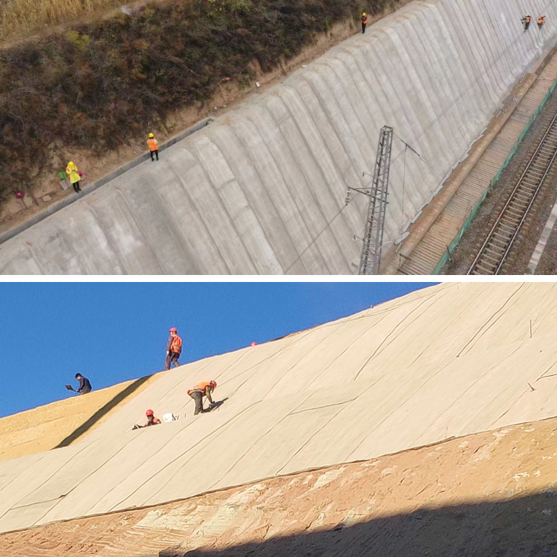 بطانة خندق الصرف الصحي