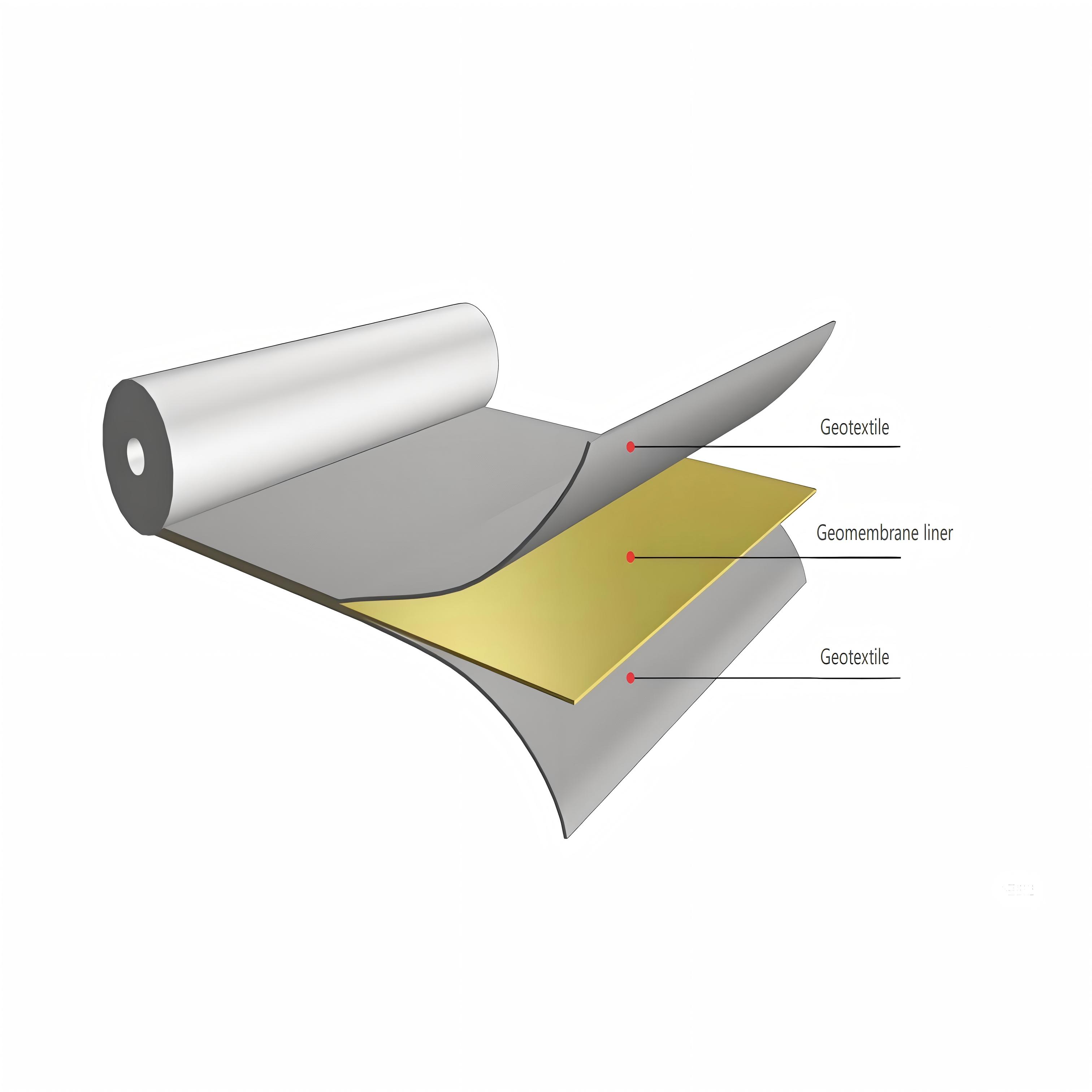 غشاء أرضي مركب HDPE