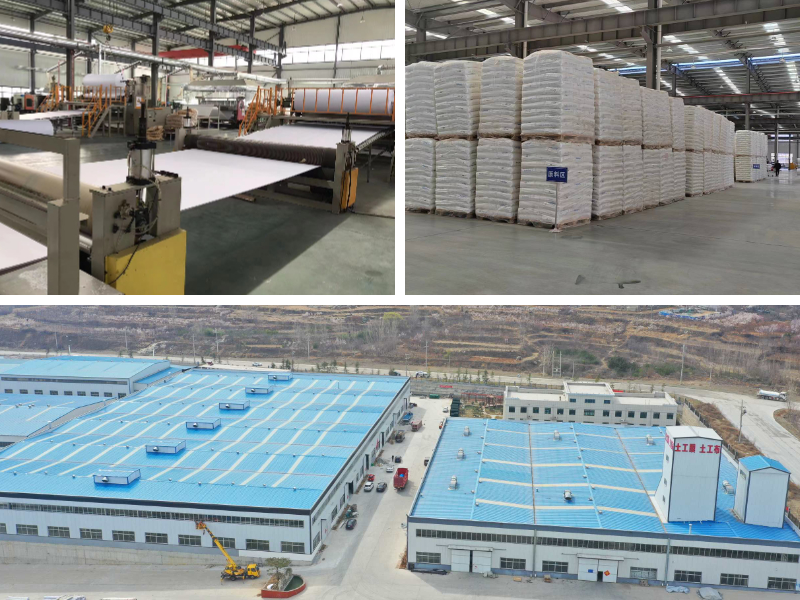 Géotextile dans un mur de soutènement