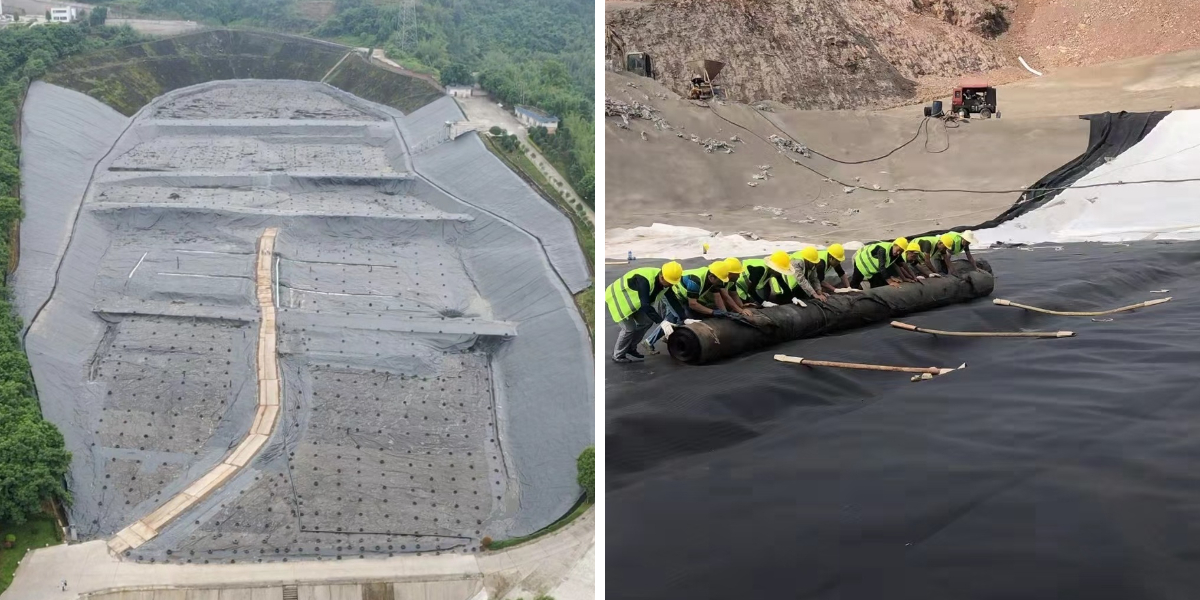 غشاء أرضي ناعم من البولي إيثيلين عالي الكثافة