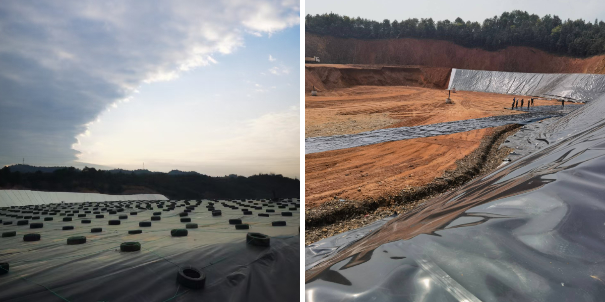 دراسات الحالة: استخدام ناجح لأغشية البولي إيثيلين عالية الكثافة في تخزين مخلفات التعدين