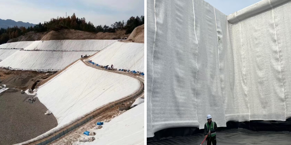 نسيج جيوتكستايل تحت الخرسانة نسيج جيوتكستايل تحت الخرسانة