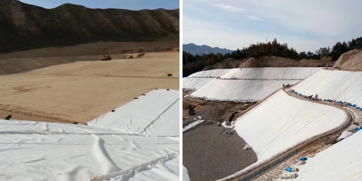 جدار احتياطي من القماش الجغرافي