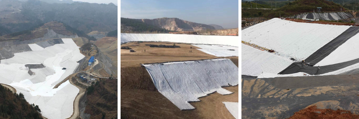 Géotextile pour la stabilisation des pentes