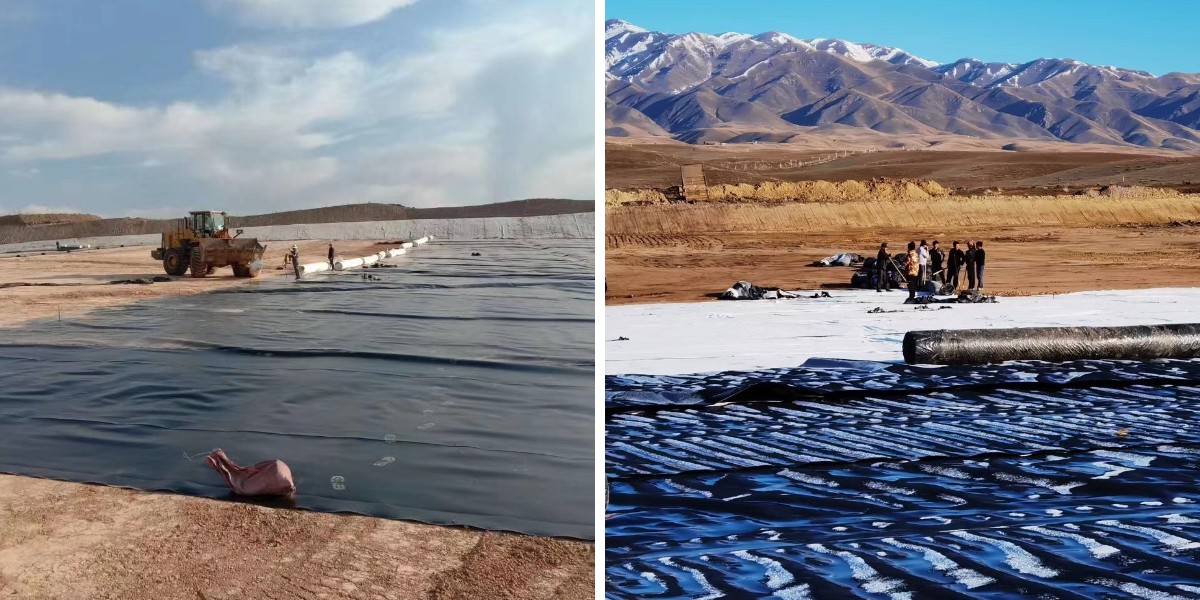 Préparation des pentes et compactage des sols pour la pose de géomembranes en PEHD Préparation des pentes et compactage des sols pour la pose de géomembranes en PEHD