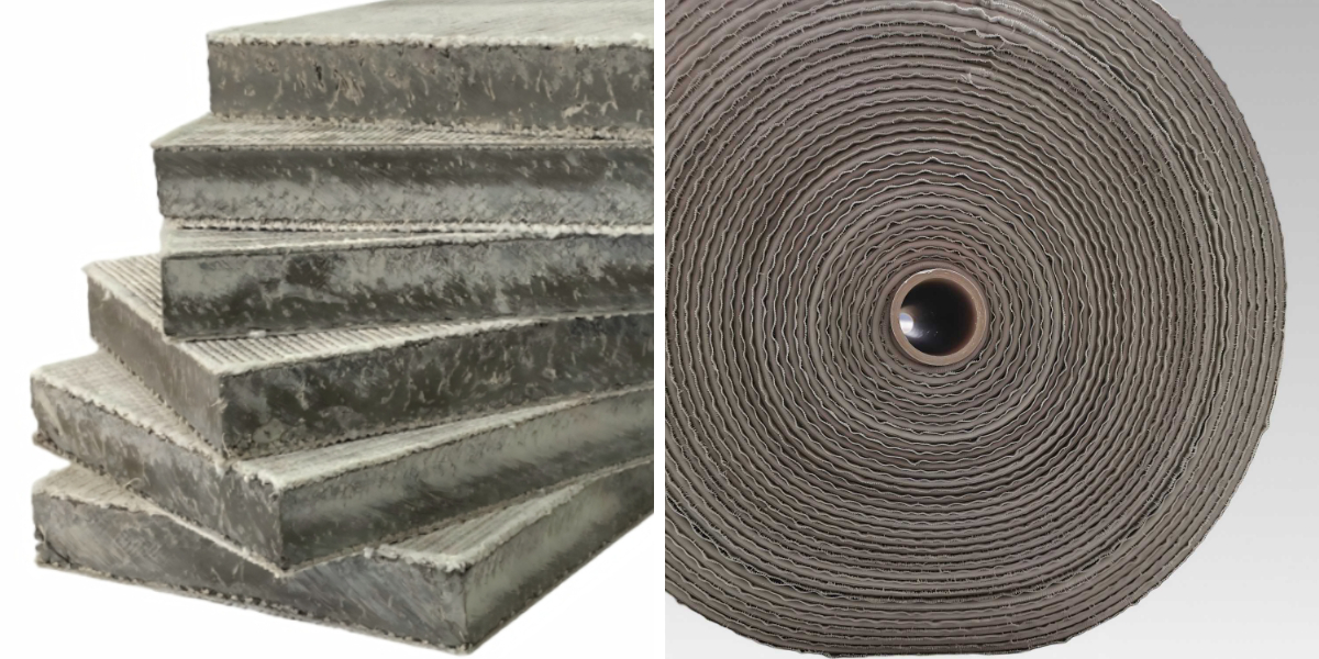 Compreender a composição de materiais para tecidos impregnados com betão: fibras, polímeros e cimento.