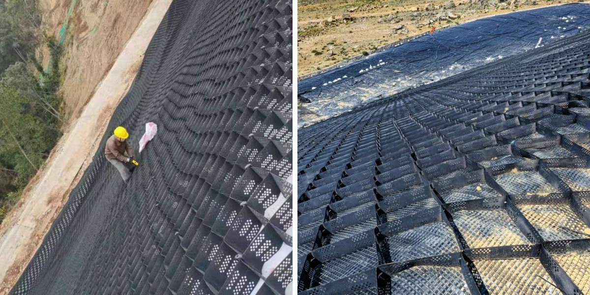 Lightweight HDPE Geocell: Save Transportation & Construction Labor Costs Lightweight HDPE Geocell: Save Transportation & Construction Labor Costs