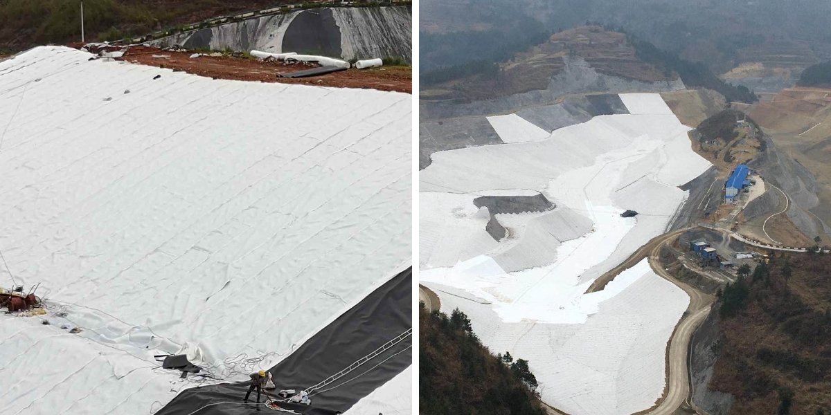 ジオテキスタイルによる斜面安定化