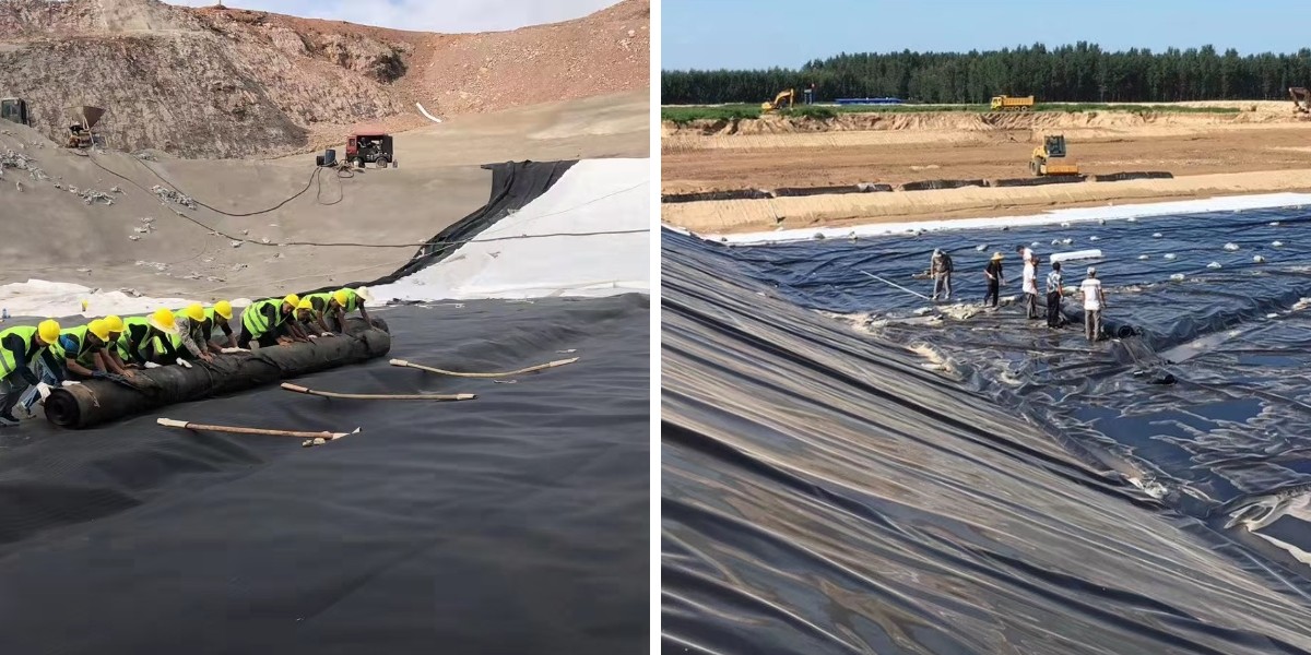 Capas geotextiles para geomembranas de HDPE: Prevención de daños por perforación en suelos rocosos