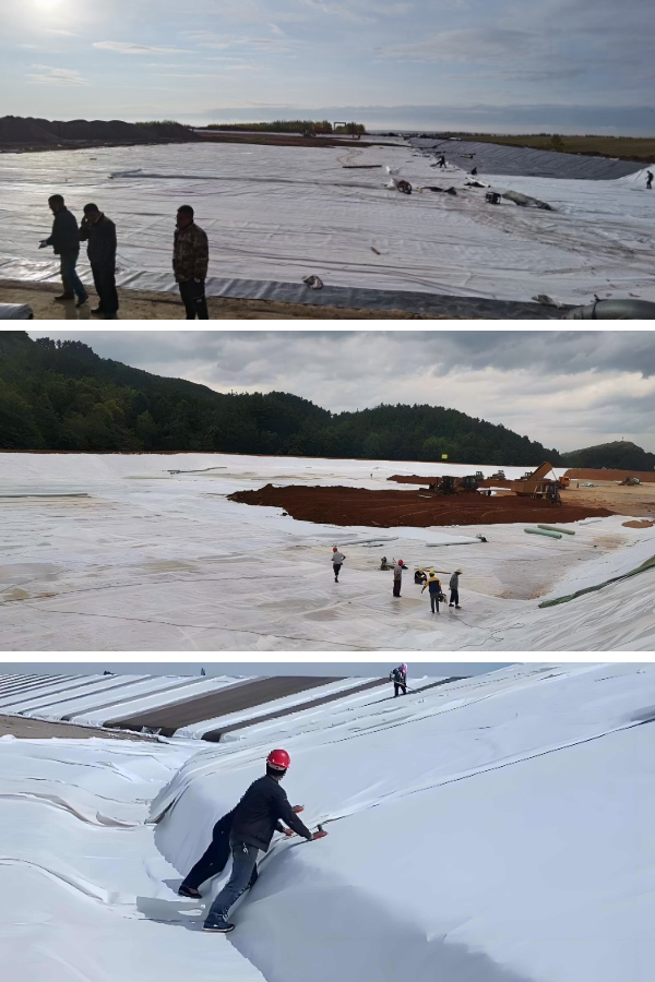 Ключевые компоненты: Понимание структуры слоев геотекстиля и полиэтилена высокой плотности (HDPE) в композитном облицовочном материале. Ключевые компоненты: Понимание структуры слоев геотекстиля и полиэтилена высокой плотности (HDPE) в композитном облицовочном материале.