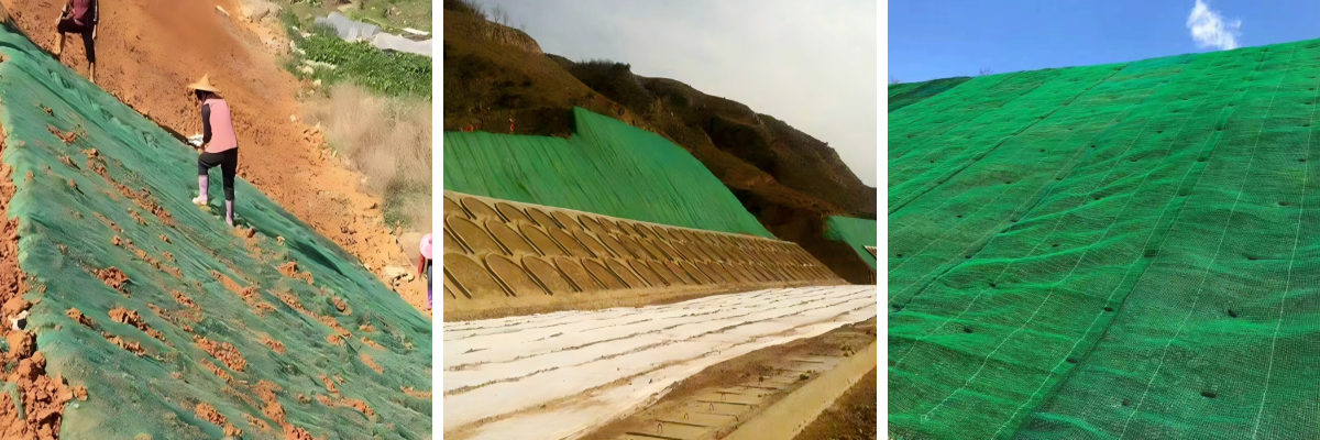 Fallstudie: Wiederherstellung eines Autobahnhangs mit 3D-Vegetationsnetzen nach einem Erdrutsch