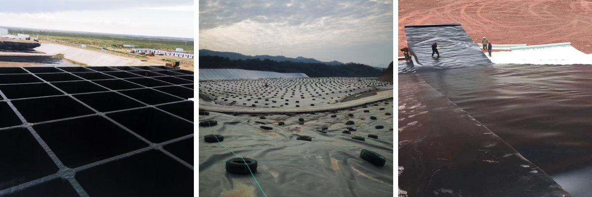 غشاء أرضي من البولي إيثيلين عالي الكثافة 1.5 مم غشاء أرضي من البولي إيثيلين عالي الكثافة 1.5 مم