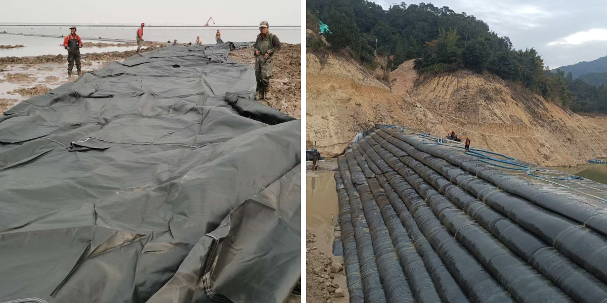 أكياس الترشيح لتجفيف المياه