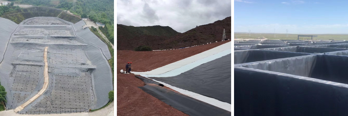 غشاء أرضي HDPE 30 مل