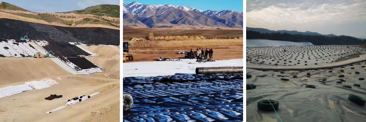 Revêtement de décharge en PEHD