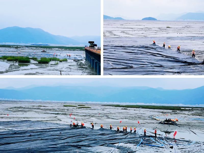 Comment une municipalité a réalisé des économies sur le traitement des boues d'épuration grâce à un système de géotubes