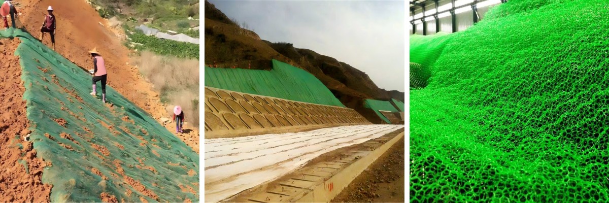 هل يمكن تركيب حصيرة ثلاثية الأبعاد للحماية من التعرية على منحدر موجود؟