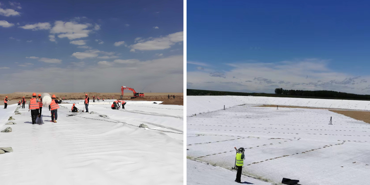 Geotêxtil tecido e não tecido