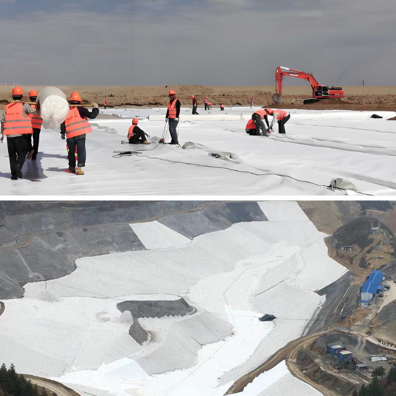 Tecido geotêxtil para muro de contenção