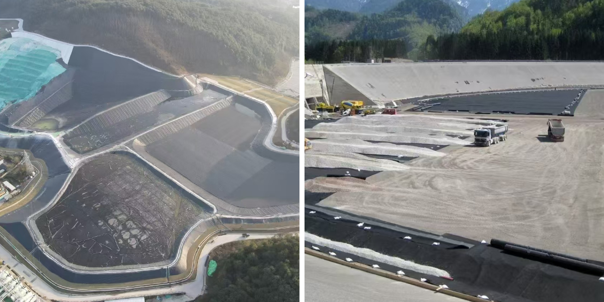 การกันซึมแบบ Geomembrane สำหรับอุโมงค์และโครงสร้างใต้ดิน