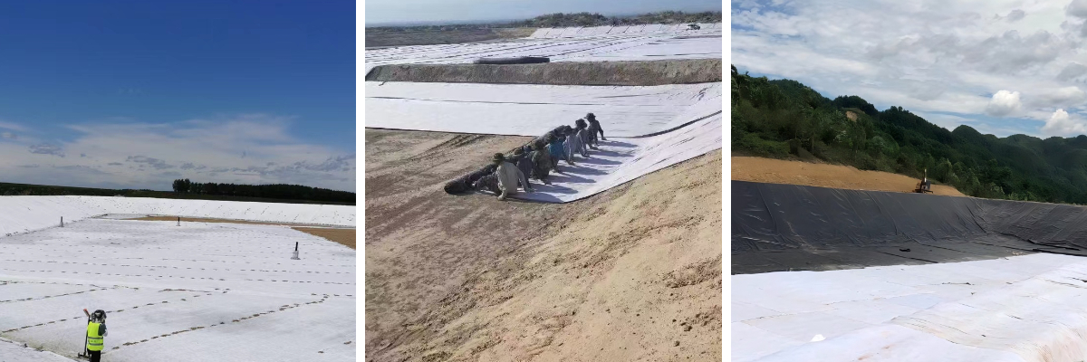 การใช้แผ่นใยสังเคราะห์เพื่อการฟื้นฟูสภาพดินและการควบคุมสารปนเปื้อน