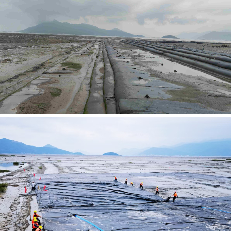 Геотекстильные трубки для защиты побережья