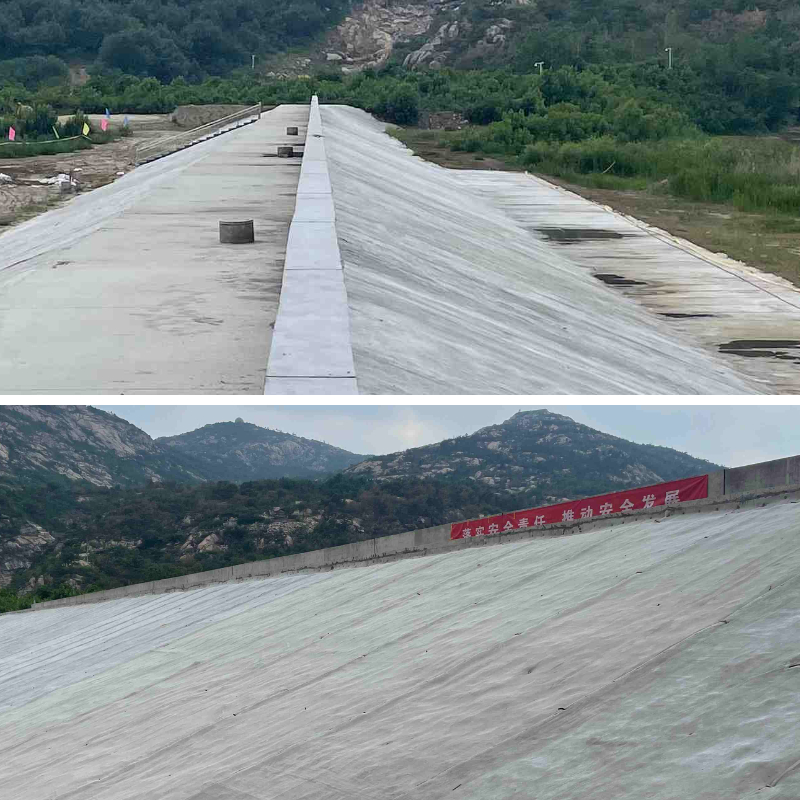 Manta de cimento para controlo da erosão: margens de rios, taludes e proteção costeira.