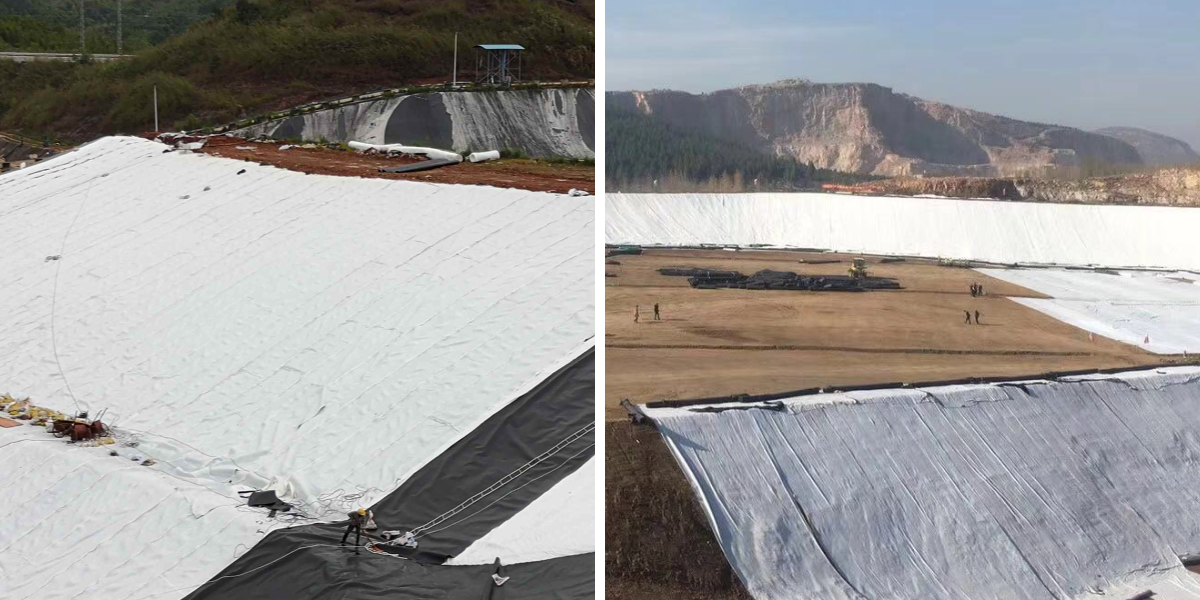 Géotextile pour la protection des pentes et la stabilisation des berges de rivières