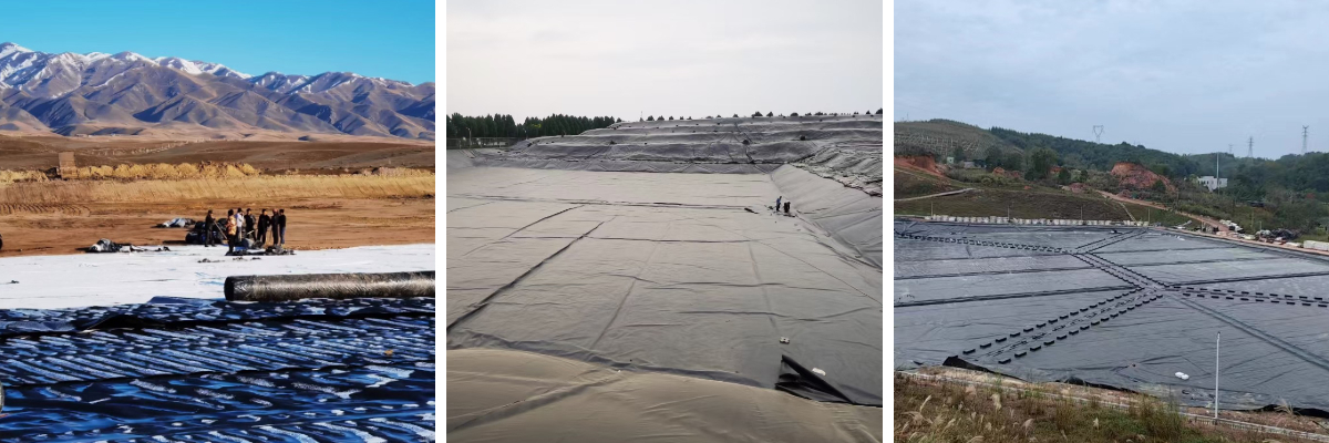 غشاء أرضي من البولي إيثيلين عالي الكثافة