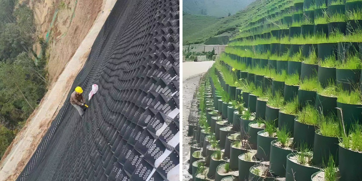 Как закрепить и заанкерить расширенную георешётку из HDPE, чтобы предотвратить смещение