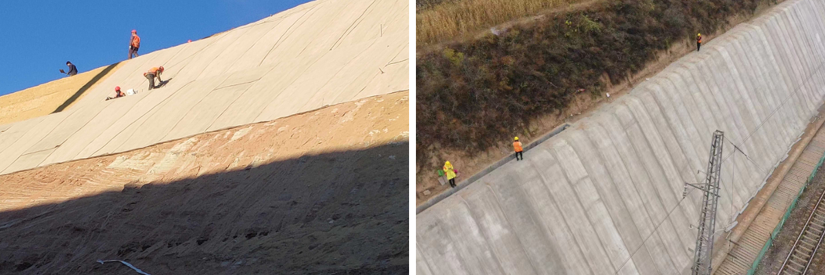 بطانية أسمنتية مغلفة بالفيلم