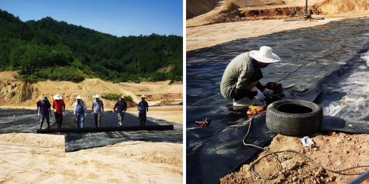 Capas geotextiles para geomembranas de HDPE: Prevención de daños por perforación en suelos rocosos