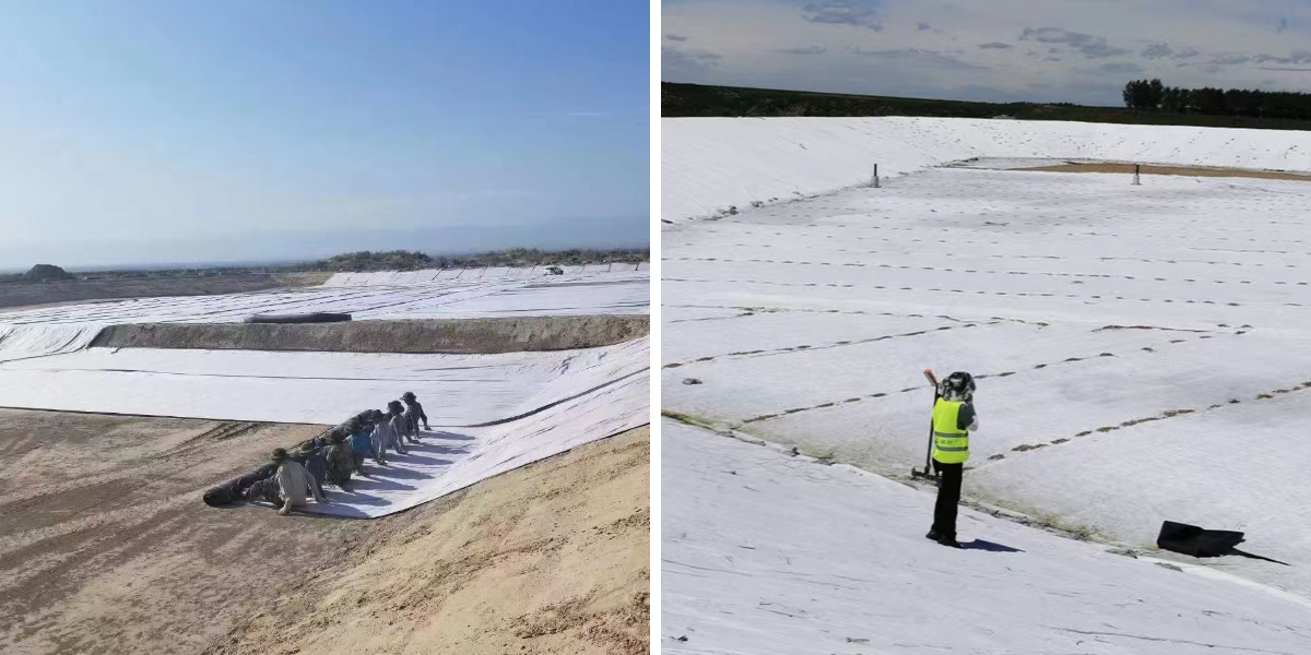 Proteção costeira e das margens dos rios: Utilização de geotêxteis para mitigar a erosão. Proteção costeira e das margens dos rios: Utilização de geotêxteis para mitigar a erosão.