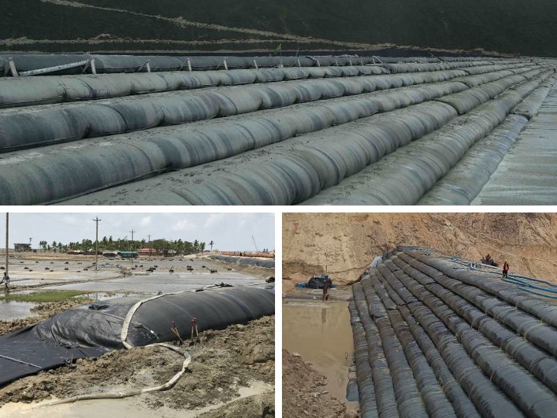 ตัวอย่างโครงการ: กลยุทธ์การจัดการกากแร่ของบริษัทเหมืองแร่โดยใช้ท่อเสริมแรงทางธรณีวิทยา (Geotubes) ตัวอย่างโครงการ: กลยุทธ์การจัดการกากแร่ของบริษัทเหมืองแร่โดยใช้ท่อเสริมแรงทางธรณีวิทยา (Geotubes)