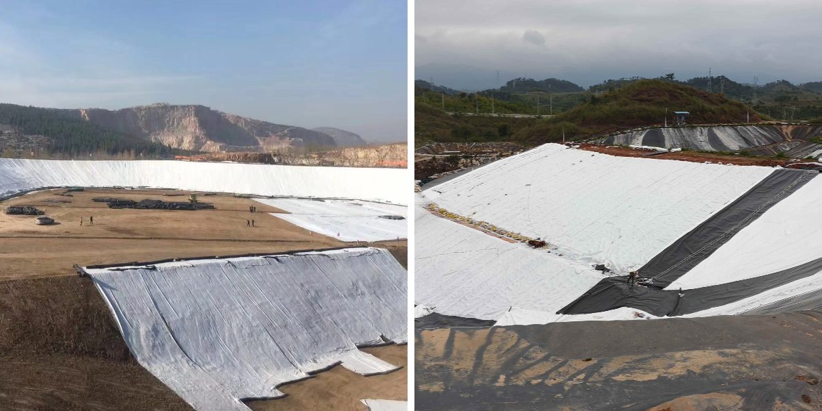 Tecido geotêxtil para muro de contenção