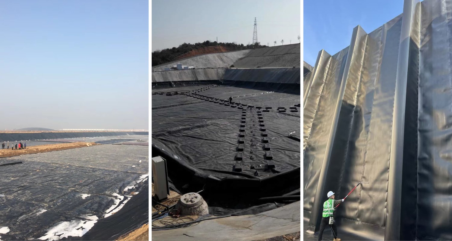 غشاء أرضي في البولي إيثيلين عالي الكثافة غشاء أرضي في البولي إيثيلين عالي الكثافة