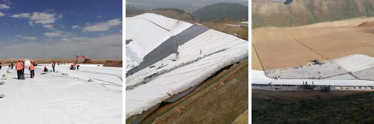 الجيوتكستايل المنسوج من مادة البولي بروبيلين