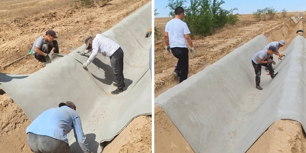 Como endurece a manta de cimento? A ciência por detrás da manta de cimento ativada pela água.