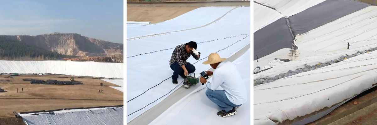 Футеровка площадок для горнодобывающей промышленности и кучного выщелачивания: обеспечение химической стойкости и защиты от проколов с помощью композитных материалов.